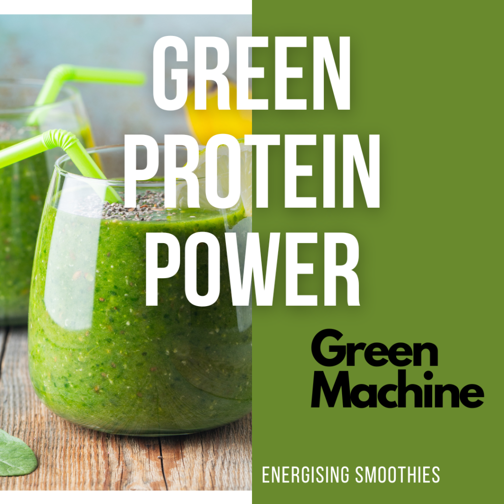 blend of spinach, avocado, banana, and pineapple, creating a harmonious mix of flavors. Plant-based protein powder and hemp seeds contribute to its protein content, while Greek yogurt adds creaminess.