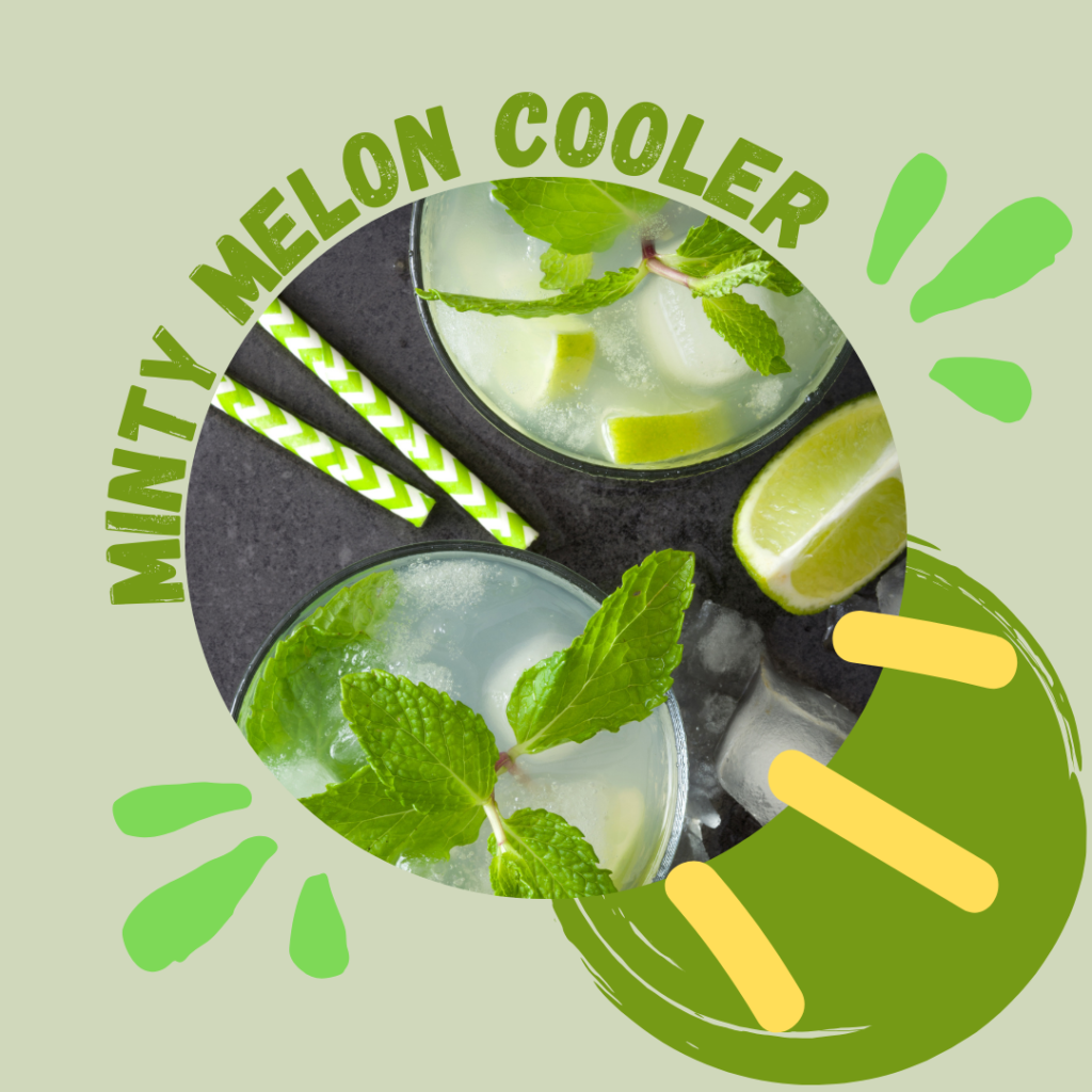 Honeydew Melon Refresh Mint-Infused Summer Sip. Lime Twist Smoothie. Cooling Melon Symphony. Freshness in Every Sip.